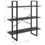 Estantería de madera contrachapada gris 100x30x105 cm de vidaXL, Librerías y estanterías - Ref: Foro24-806549, Precio: 41,15 ...