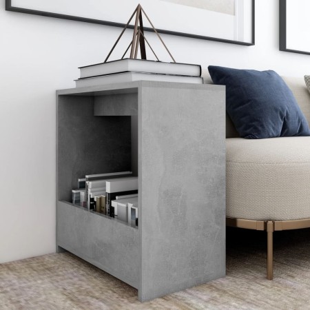 Mesa auxiliar de madera contrachapada gris hormigón 50x26x50 cm de vidaXL, Mesas auxiliares - Ref: Foro24-806691, Precio: 26,...