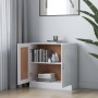 Estantería librería madera contrachapada blanco 82,5x30,5x80 cm en Librerías y estanterías | Comprar online en Foru.es