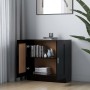 Armario de libros madera contrachapada negro 82,5x30,5x80 cm en Librerías y estanterías | Comprar online en Foru.es