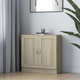 Armario libros madera contrachapada color roble 82,5x30,5x80 cm en Librerías y estanterías | Comprar online en Foru.es