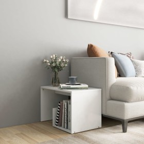 Mesa auxiliar de madera contrachapada blanco 59x36x38 cm de vidaXL, Mesas auxiliares - Ref: Foro24-806696, Precio: 29,02 €, D...