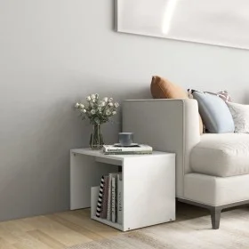 Mesa auxiliar de madera contrachapada blanco 59x36x38 cm de vidaXL, Mesas auxiliares - Ref: Foro24-806696, Precio: 29,87 €, D...