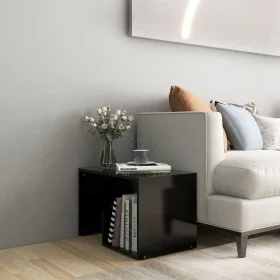 Black plywood side table 59x36x38 cm by vidaXL, Side tables - Ref: Foro24-806697, Price: 31,15 €, Discount: %