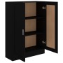 Armario de libros madera contrachapada negro 82,5x30,5x115 cm en Librerías y estanterías | Comprar online en Foru.es