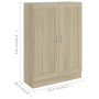 Estantería madera contrachapada color roble 82,5x30,5x115 cm en Librerías y estanterías | Comprar online en Foru.es