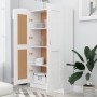 Librería madera de ingeniería blanco 82,5x30,5x150 cm en Librerías y estanterías | Comprar online en Foru.es