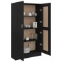 Armario de libros madera contrachapada negro 82,5x30,5x150 cm en Librerías y estanterías | Comprar online en Foru.es