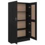Armario de libros madera contrachapada negro 82,5x30,5x150 cm en Librerías y estanterías | Comprar online en Foru.es