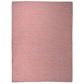 Alfombra de exterior de tejido plano rojo 120x170 cm de vidaXL, Alfombras - Ref: Foro24-340823, Precio: 33,50 €, Descuento: %