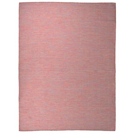 Alfombra de exterior de tejido plano rojo 120x170 cm de vidaXL, Alfombras - Ref: Foro24-340823, Precio: 33,50 €, Descuento: %