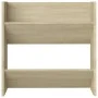 Zapateros de pared 4 uds contrachapada roble Sonoma 60x18x60 cm de vidaXL, Zapateros y organizadores de calzado - Ref: Foro24...