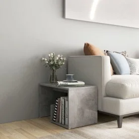 Concrete gray plywood side table 59x36x38 cm by vidaXL, Side tables - Ref: Foro24-806700, Price: 31,28 €, Discount: %