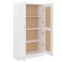 Estantería madera contrachapada blanco brillo 82,5x30,5x150 cm en Librerías y estanterías | Comprar online en Foru.es