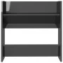 Zapateros de pared 4 uds contrachapada gris brillo 60x18x60 cm de vidaXL, Zapateros y organizadores de calzado - Ref: Foro24-...