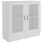 Vitrina de madera contrachapada blanco 82,5x30,5x80 cm en Librerías y estanterías | Comprar online en Foru.es