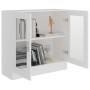 Vitrina de madera contrachapada blanco 82,5x30,5x80 cm en Librerías y estanterías | Comprar online en Foru.es