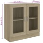 Armario libros madera contrachapada color roble 82,5x30,5x80 cm en Librerías y estanterías | Comprar online en Foru.es