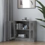Vitrina de madera contrachapada gris hormigón 82,5x30,5x80 cm en Librerías y estanterías | Comprar online en Foru.es
