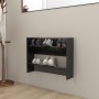 Zapatero de pared madera contrachapada negro brillo 80x18x60 cm de vidaXL, Zapateros y organizadores de calzado - Ref: Foro24...