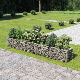 Arriate de gaviones de acero 360x50x50 cm en Macetas y jardineras | Comprar online en Foru.es