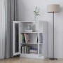 Vitrina de madera contrachapada blanco 82,5x30,5x115 cm en Librerías y estanterías | Comprar online en Foru.es