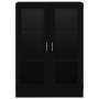 Vitrina de madera contrachapada negro 82,5x30,5x115 cm en Librerías y estanterías | Comprar online en Foru.es