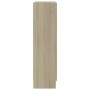 Vitrina de madera contrachapada color roble 82,5x30,5x115 cm en Librerías y estanterías | Comprar online en Foru.es