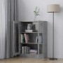 Vitrina de madera contrachapada gris hormigón 82,5x30,5x115 cm en Librerías y estanterías | Comprar online en Foru.es