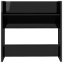 Zapateros de pared 4 uds contrachapada negro brillo 60x18x60 cm de vidaXL, Zapateros y organizadores de calzado - Ref: Foro24...