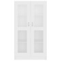 Vitrina de madera contrachapada blanco 82,5x30,5x150 cm en Librerías y estanterías | Comprar online en Foru.es