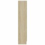 Vitrina de madera contrachapada color roble 82,5x30,5x150 cm en Librerías y estanterías | Comprar online en Foru.es