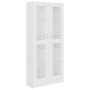 Vitrina de madera contrachapada blanco 82,5x30,5x185 cm en Librerías y estanterías | Comprar online en Foru.es