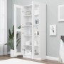 Vitrina de madera contrachapada blanco 82,5x30,5x185 cm en Librerías y estanterías | Comprar online en Foru.es