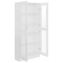 Vitrina de madera contrachapada blanco 82,5x30,5x185 cm en Librerías y estanterías | Comprar online en Foru.es