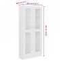Vitrina de madera contrachapada blanco 82,5x30,5x185 cm en Librerías y estanterías | Comprar online en Foru.es