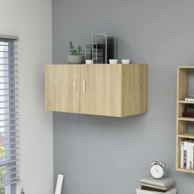 Armario de pared madera ingeniería roble Sonoma 80x39x40 cm en Estanterías | Comprar online en Foru.es