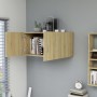 Armario de pared madera ingeniería roble Sonoma 80x39x40 cm en Estanterías | Comprar online en Foru.es