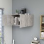 Armario de pared madera contrachapada gris hormigón 80x39x40 cm en Estanterías | Comprar online en Foru.es