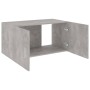 Armario de pared madera contrachapada gris hormigón 80x39x40 cm en Estanterías | Comprar online en Foru.es