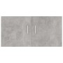 Armario de pared madera contrachapada gris hormigón 80x39x40 cm en Estanterías | Comprar online en Foru.es