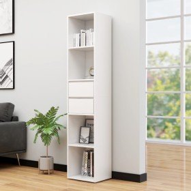 Estantería librería madera contrachapada blanco 36x30x171 cm en Librerías y estanterías | Comprar online en Foru.es