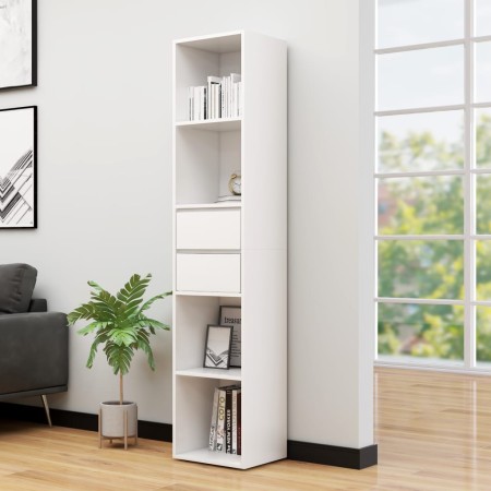 Estantería librería madera contrachapada blanco 36x30x171 cm en Librerías y estanterías | Comprar online en Foru.es