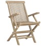 Sillas de jardín plegables 4 uds madera maciza teca 56x61x89 cm de vidaXL, Sillas de jardín - Ref: Foro24-3155070, Precio: 34...