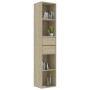 Estantería madera contrachapada color roble Sonoma 36x30x171 cm en Librerías y estanterías | Comprar online en Foru.es
