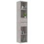 Estantería madera contrachapada gris hormigón 36x30x171 cm en Librerías y estanterías | Comprar online en Foru.es
