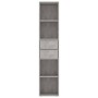 Estantería madera contrachapada gris hormigón 36x30x171 cm en Librerías y estanterías | Comprar online en Foru.es