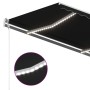 Toldo retráctil manual con luz LED gris antracita 4x3 m en Toldos | Comprar online en Foru.es