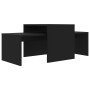 Set de mesas de centro madera contrachapada negro 100x48x40 cm en Mesas de centro | Comprar online en Foru.es