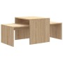 Mesa de centro madera contrachapada color roble 100x48x40 cm en Mesas de centro | Comprar online en Foru.es